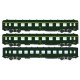 REE modeles vb057 - Set of 3 Cars DEV short A0 A8-B10 Green ep4 - HO