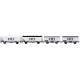 LS-models LS30398 - Conjunto de 4 vagones ocem refrigerado blanco "STEF" SNCF ep 4 - HO