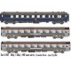 LS models - LSM 41107 - Set of 3 passenger Cars Mistral 56 TEE - HO Scale