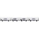 LS-models LS30395 - Conjunto de 4 vagones ocem refrigerado blanco "STEF" SNCF - HO