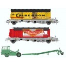 REE modeles WB-333 - COFFRET KANGOUROU Ep.III - 2 Wagons, 2 Remorques - HO