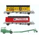 REE modeles WB-333 - COFFRET KANGOUROU Ep.III - 2 Wagons, 2 Remorques - HO