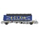 REE modeles WB-335 - Vagon KANGOUROU Ep.III + Remorque "ECLAIR" bâche double axle - HO