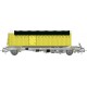 REE modeles WB-345 - Vagon KANGOUROU Ep.III + Remorque Jaune bâche verte double axle - HO