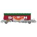 REE modeles WB-352 - Wagon KANGOUROU Ep.III + Remorque "ROUCH" bâche verte double axle - HO