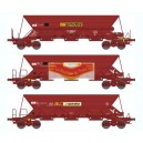 REE modeles WB-311 - COFFERT 3 WAGONS TREMIE EX T2/T3 Ep.IV-V «SIMOTRA» - HO