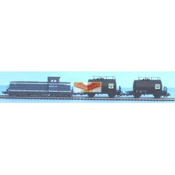 Coffret de départ P1077 - BB66000 et 2 wagon citernes - PIKO SAI - HO