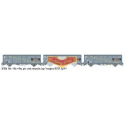 LS-models LSM-30654 - Set de 3 wagons couverts EVS "GEFCO" - SNCF - HO