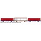 LS-models LSM-30662 - Set de 3 wagons couverts EVS jaune et noir - SNCF - HO