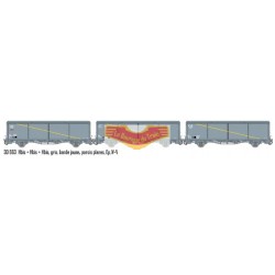 LS-models LSM-30663 - Set de 3 wagons couverts EVS - SNCF - HO