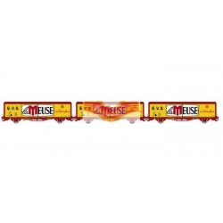 LS MODELS LSM-30667 Set de 2 vagones EVS LAMEUSE ep 4 - SNCF - HO