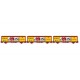 LS MODELS LSM-30667 Set de 3 vagones EVS LAMEUSE ep 4 - SNCF - HO