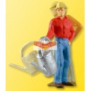 Viessmann 5126 - Gardener with watering can - scale HO 1/87