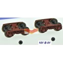 REE modeles XB103B01 - Set of 2 bogies Y23M pour voitures - HO