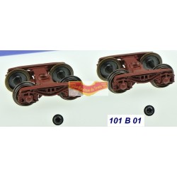 REE modeles XB103B01 - Set of 2 bogies Y23M pour voitures - HO