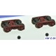 REE modeles XB101C01 - Set of 2 bogies brown for passenger cars - HO