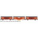 LS-models LSM 30649 Set de 3 wagons EVS RENAULT ep 3 - SNCF - HO