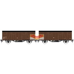 LS models LSM-30500, Wagon COVERED WOOD brown, dark roof, SNCF, ep 3 - HO