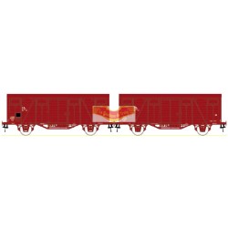 LS models LSM-30502, 2 Wagon COVERED WOOD UIC RED SNCF, ep 4 - HO