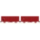 LS models LSM-30502, 2 carro cubierto MADERA UIC ROJO SNCF, ep 4 - HO