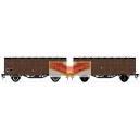 LS models LSM-30500, 2 Wagon COVERED WOOD brown, dark roof, SNCF, ep 3 - HO
