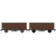 LS models LSM-30500, 2 Wagon COVERED WOOD brown, dark roof, SNCF, ep 3 - HO