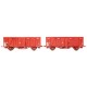 LS models LSM-30504 2 Wagon COVERED MURPHY UIC red, SNCF, ep 3 - HO