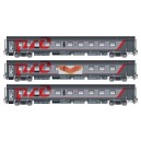 LS models LSM-48112 SET of 3 passenger cars MOSCOW-PARIS, ep 6 - HO