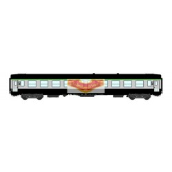 REE vb071 - passenger car UIC B10 scrubland Green and grey ep4 - HO