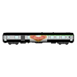 REE vb076 - passenger car UIC B5D scrubland Green and grey ep4 - HO