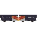 REE modeles WB367 - Set de 2 vagones ARBEL TRANORD 3 puertas - EP III 1956 - HO