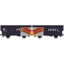 REE modeles WB367 - set de 2 Wagons ARBEL TRANORD 3 portes - EP III 1956 - HO