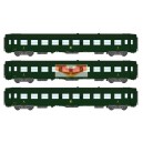 REE vb170 - box of 3 UIC Green passenger Cars ep3 - HO