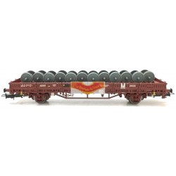 Wagon plat sncf Ks avec charges - Jouef - HJ6172 - HO