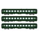 REE vb172 - box of 3 UIC Green passenger Cars ep3 - HO