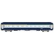 REE modeles VB-189 - VOITURE UIC Couchette Ep.V - Bleue / Gris béton Logo casque - Toit Haut - HO