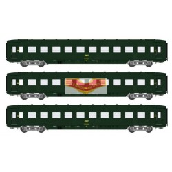 REE modeles VB-132 - COFFRET 3 VOITURES DEV AO Courtes Ep.IV Logo encadré jaune -HO REE modeles VB-132 - COFFRET 3 VOITURES DEV AO Courtes Ep.IV Logo encadré jaune -HO